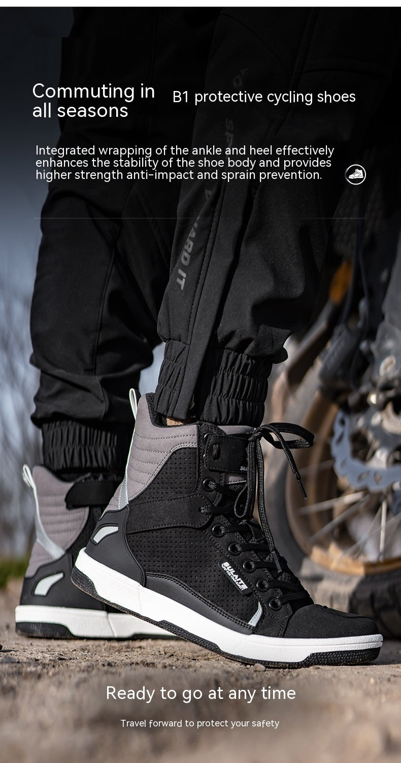 Motorcycle Boots Breathable Drop-resistant Parkour Shoes